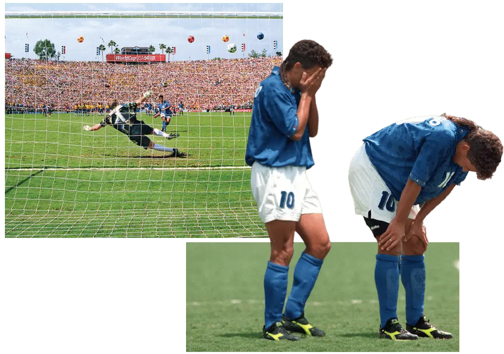 Pinalti Roberto Baggio Melambung