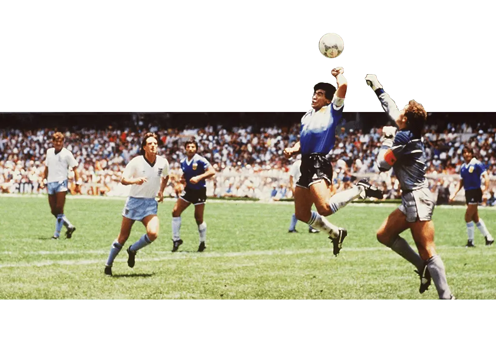 Diego Maradona Gol Tangan Tuhan